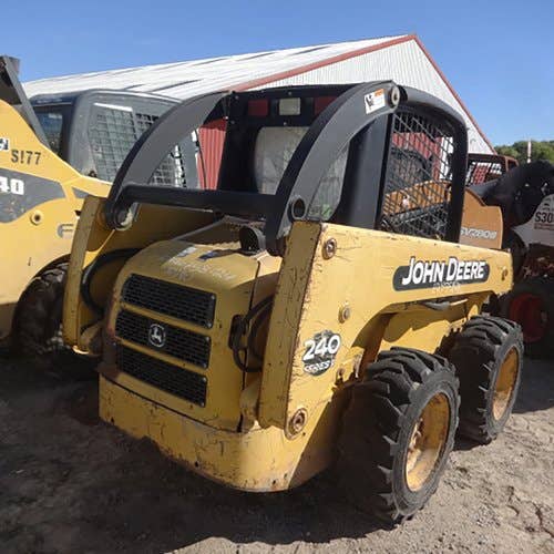 Used John Deere 240 Skid Steer Loader parts.