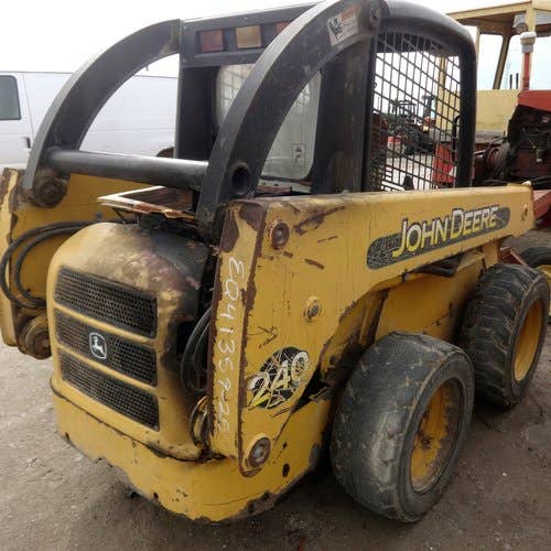 Used John Deere 240 Skid Steer Loader parts.