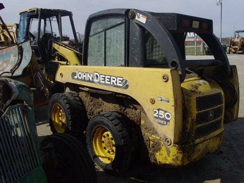Used John Deere 250 Skid Steer Loader parts.