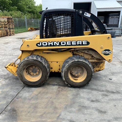Used John Deere 250 Skid Steer Loader parts.