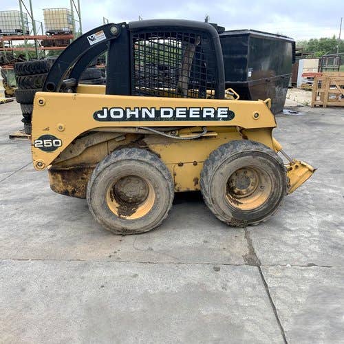 Used John Deere 250 Skid Steer Loader parts.