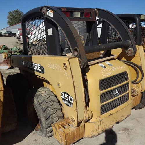 Used John Deere 250 Skid Steer Loader parts.