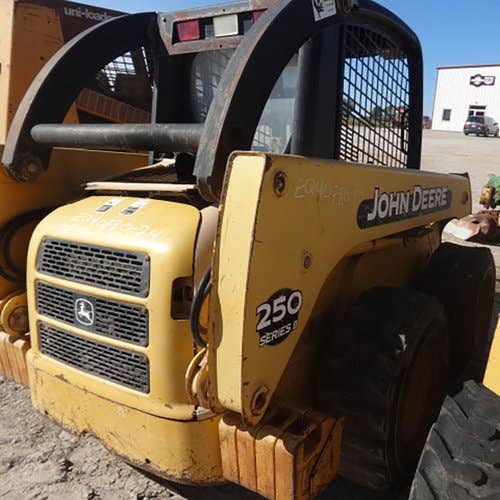 Used John Deere 250 Skid Steer Loader parts.