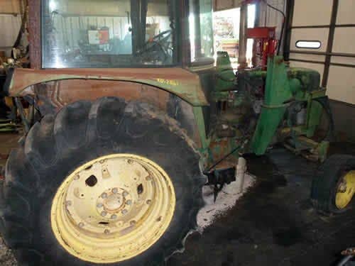 Used John Deere 2550 Tractor parts.