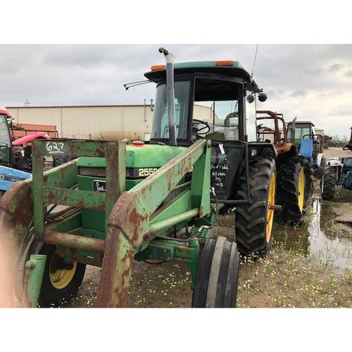 Used John Deere 2550 Tractor parts.