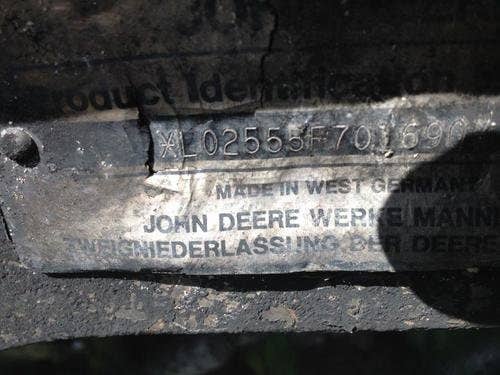 Used John Deere 2555 Tractor parts.