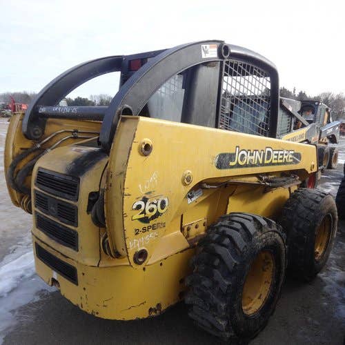 Used John Deere 260 Skid Steer Loader parts.