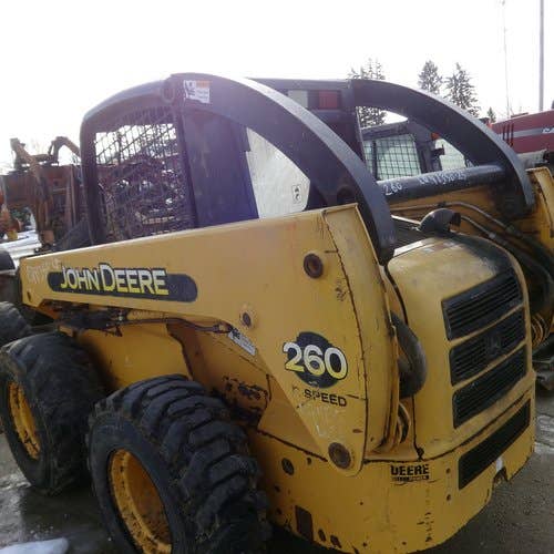 Used John Deere 260 Skid Steer Loader parts.