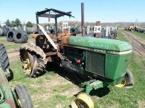 Used John Deere 2940 Tractor parts.