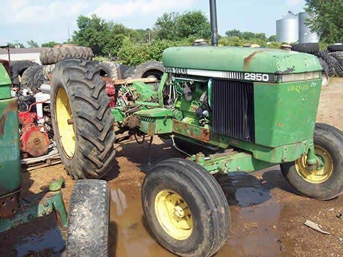 Used John Deere 2950 Tractor parts.