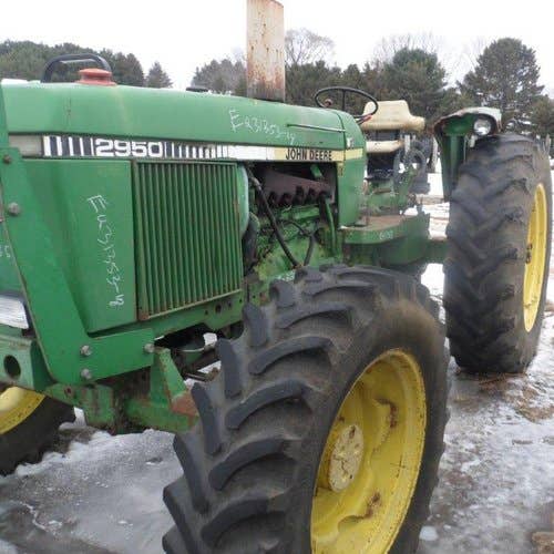 Used John Deere 2950 Tractor parts.