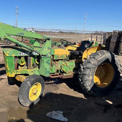 Used John Deere 301 Tractor parts.