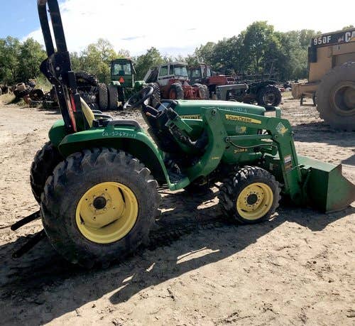 Used John Deere 3038E Tractor parts.