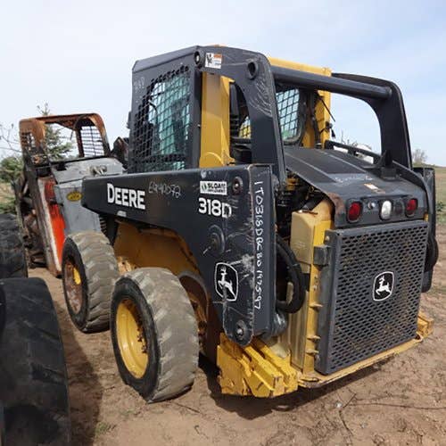 Used John Deere 318D Skid Steer Loader parts.