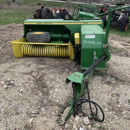 Used John Deere 327 Baler parts.