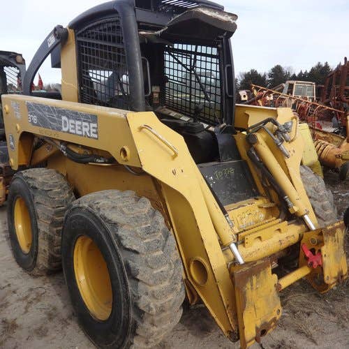 Used John Deere 328 Skid Steer Loader parts.