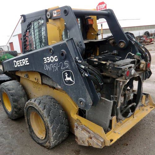 Used John Deere 330G Skid Steer Loader parts.
