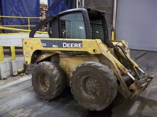 Used John Deere 332 Skid Steer Loader parts.