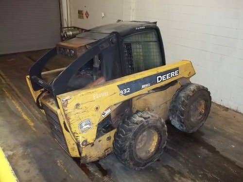 Used John Deere 332 Skid Steer Loader parts.
