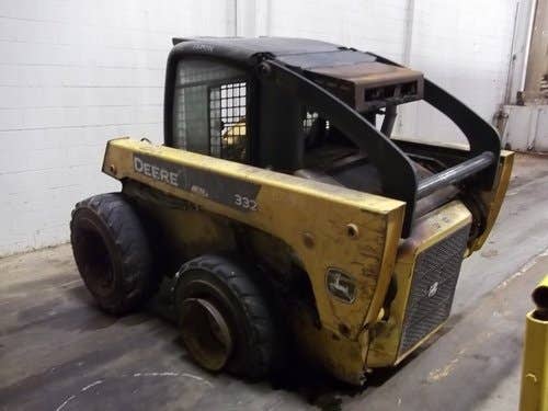 Used John Deere 332 Skid Steer Loader parts.