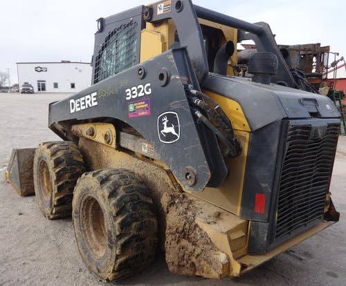Used John Deere 332G Skid Steer Loader parts.