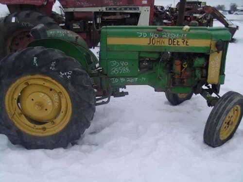 Used John Deere 40 Tractor parts.
