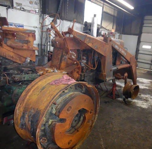 Used John Deere 4020 Tractor parts.