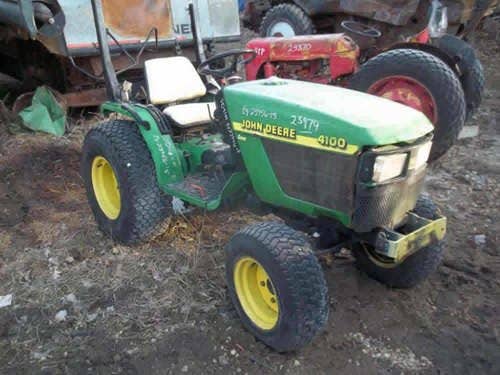 Used John Deere 4100 Tractor parts.