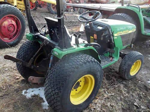 Used John Deere 4100 Tractor parts.