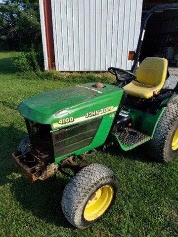 Used John Deere 4100 Tractor parts.