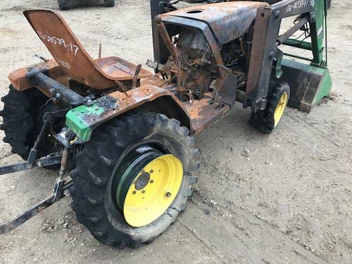 Used John Deere 4100 Tractor parts.