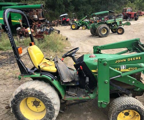 Used John Deere 4100 Tractor parts.