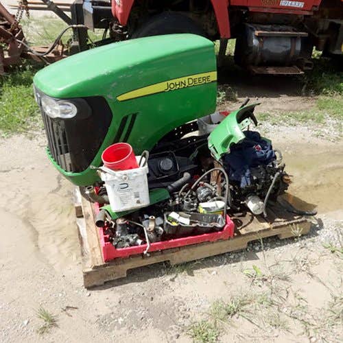 Used John Deere 4105 Tractor parts.