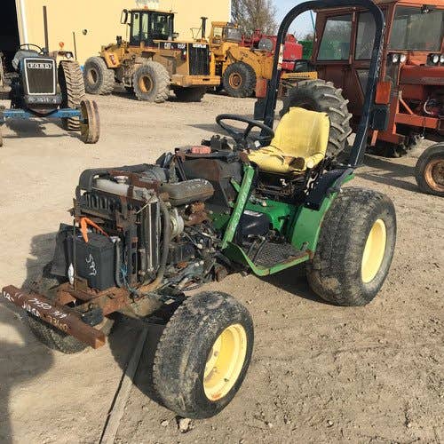 Used John Deere 4110 Tractor parts.
