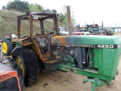 Used John Deere 4250 Tractor parts.