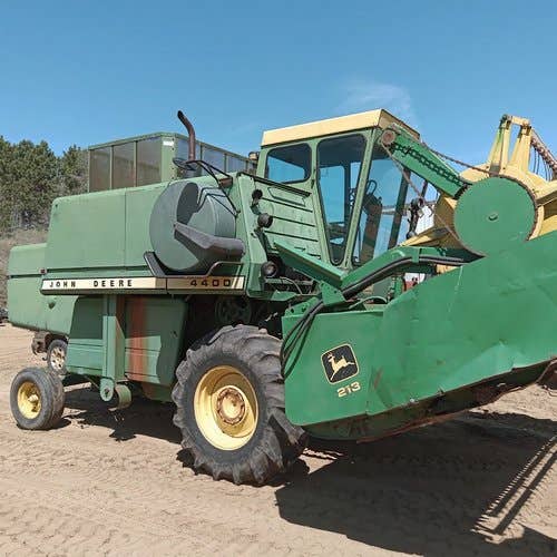 Used John Deere 4400 Combine parts.