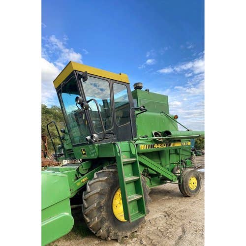Used John Deere 4420 Combine parts.