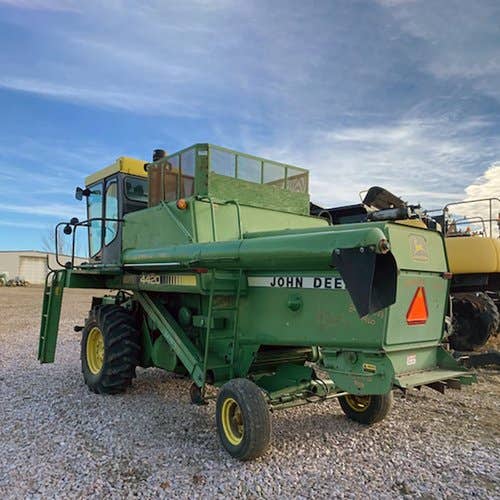 Used John Deere 4420 Combine parts.