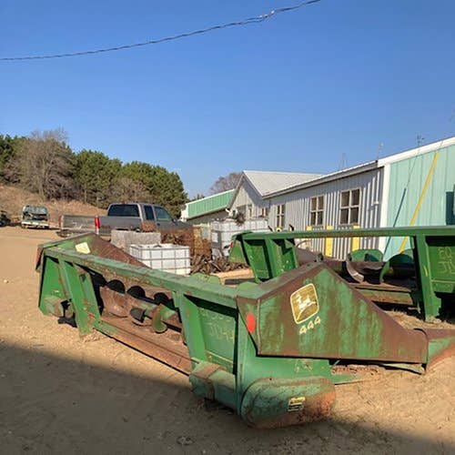 Used John Deere 444 Header parts.