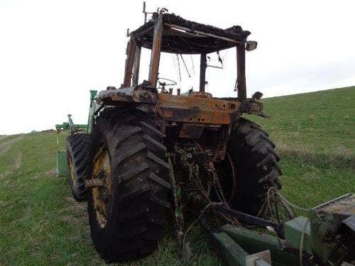 Used John Deere 4455 Tractor parts.