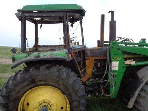 Used John Deere 4455 Tractor parts.