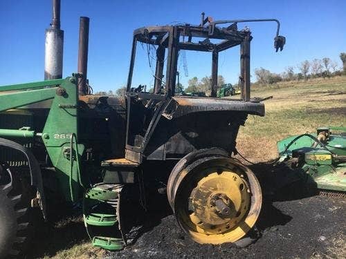 Used John Deere 4455 Tractor parts.