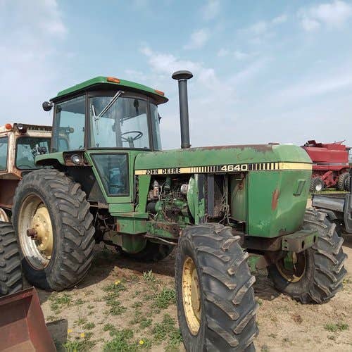 Used John Deere 4640 Tractor parts.