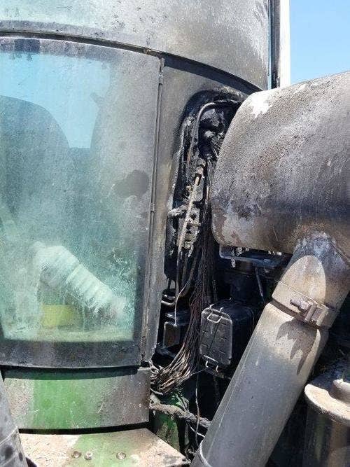 Used John Deere 4960 Tractor parts.