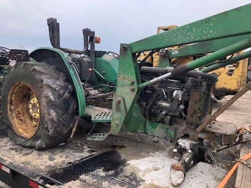 Used John Deere 5400 Tractor parts.