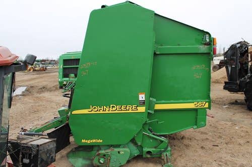 Used John Deere 567 Baler parts.