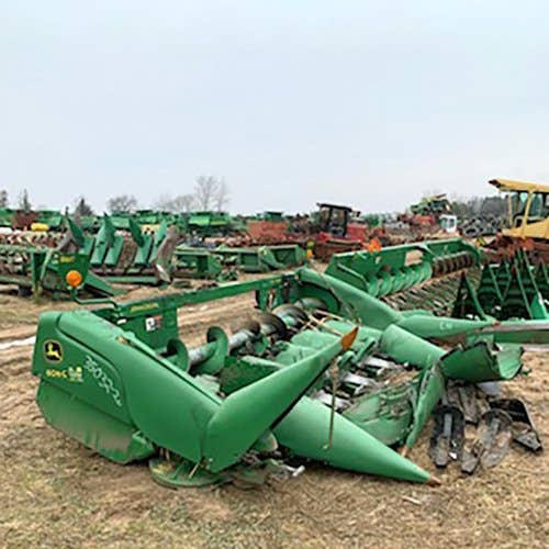 Used John Deere 606C Header parts.