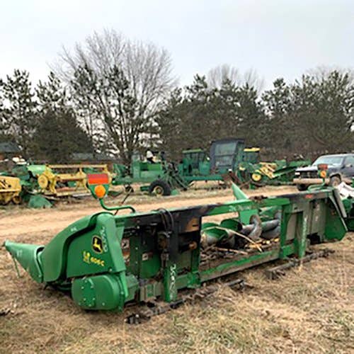 Used John Deere 606C Header parts.