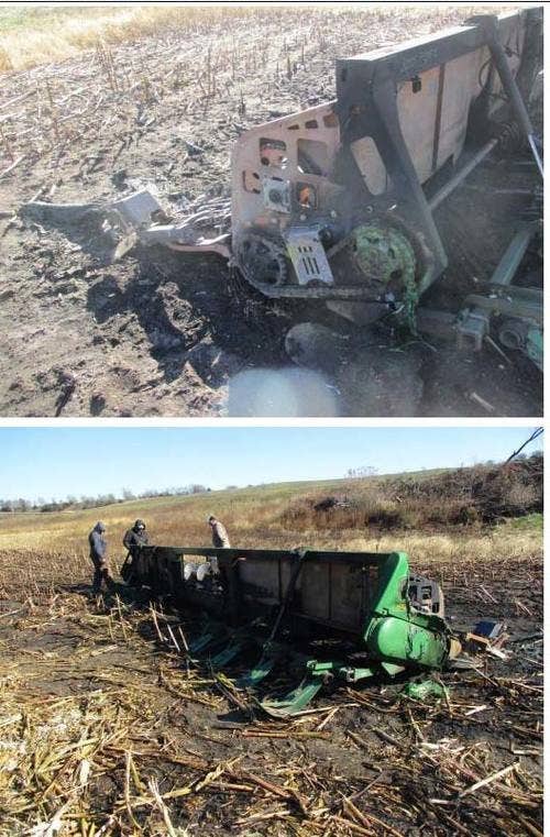 2012 Used John Deere 612c Header parts.