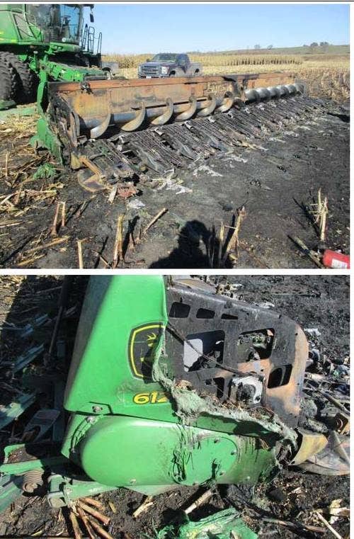 2012 Used John Deere 612c Header parts.